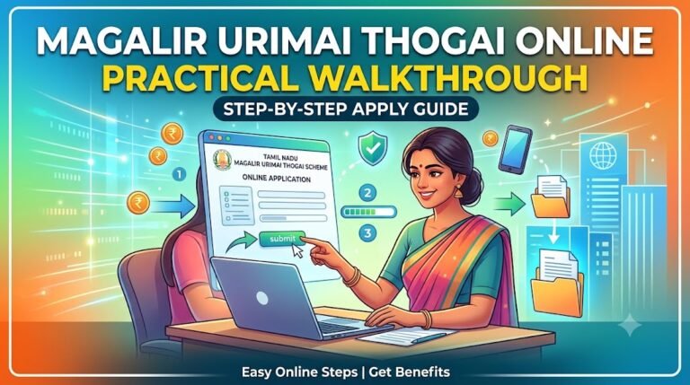 How to Apply for Magalir Urimai Thogai Online: A Practical Walkthrough