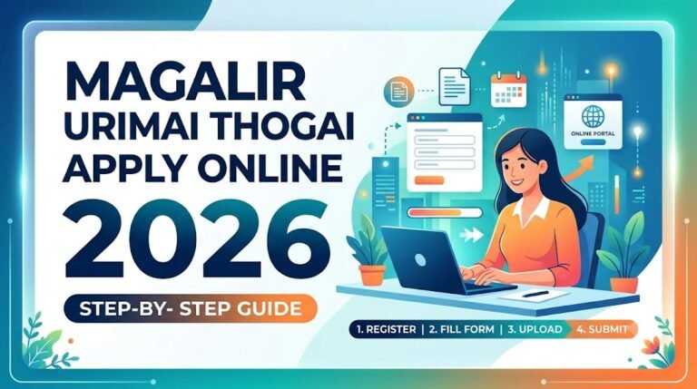 Magalir Urimai Thogai Apply Online 2026: Step-by-Step Guide