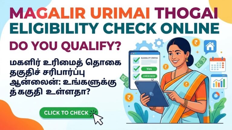 Magalir Urimai Thogai Eligibility Check Online: Do You Qualify?